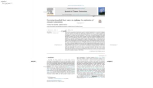 Preventing household food waste via nudging: An exploration of consumer perceptions